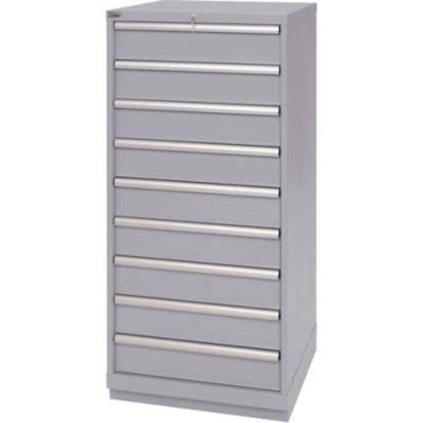 Lista International ListaÂ 9 Drawer Standard Width Cabinet - Light Gray, Individual Lock XSSC1350-0903LGRG